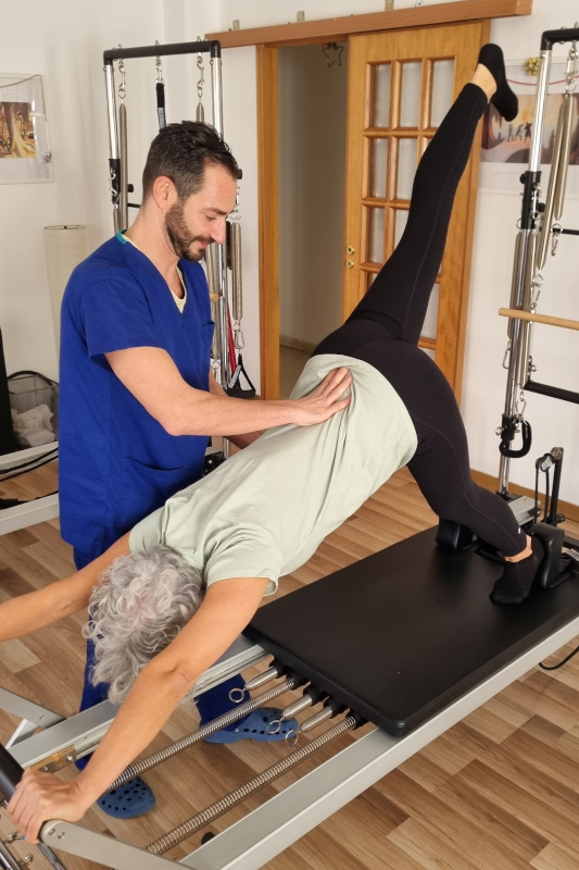 Sessione di Pilates Reformer